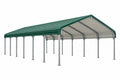 Tettoia per auto 600 x 300 x 270 cm in acciaio zincato verde - copertura esterna - CORMELVIA