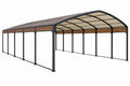Pergola copriauto doppia 600x600 cm in metallo nero e pannelli traslucidi per esterno - CORMELVIA